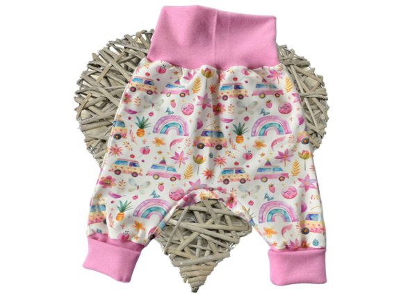 Miami Beach Baumwoll-Jersey mit Sommermotiven von Hilco, ein Mädchenstoff - Designbeispiel